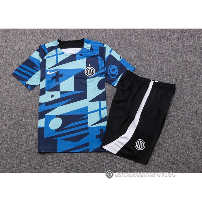 Chandal del Inter Milan Manga Corta 22-23 Azul - Pantalon Corto